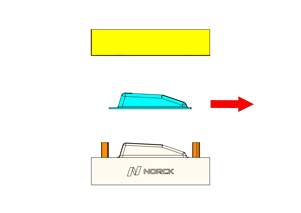  Stamping - punch, typically a cylindrical or conical shape